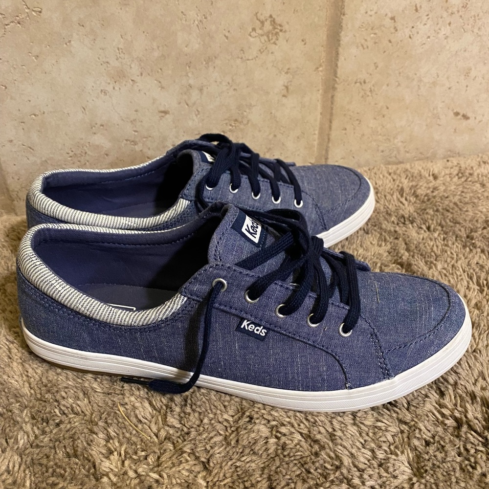 NWOT blue and white Keds